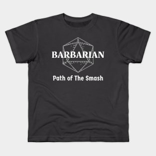 "Path Of The Smash" DnD Barbarian Class Print Kids T-Shirt